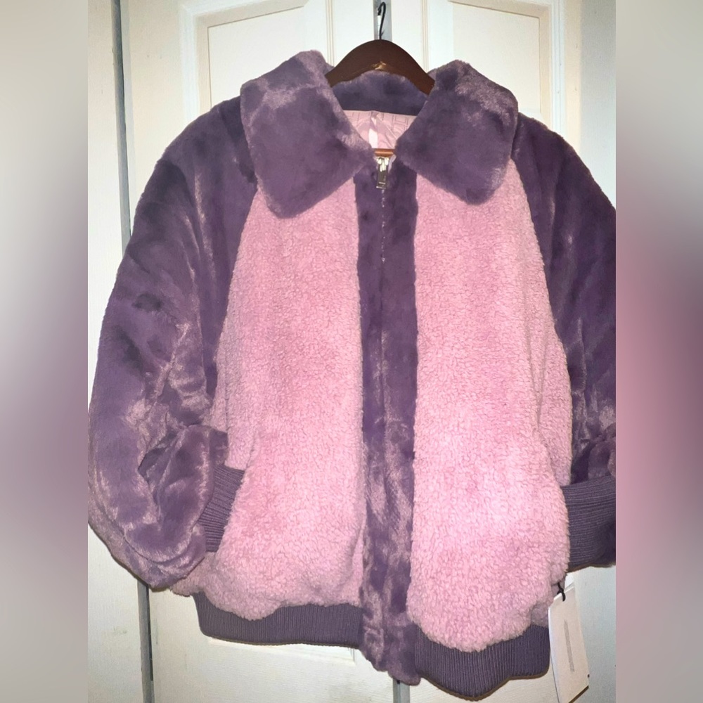 UGG Augusta Sherpa Baseball Jacket- Large